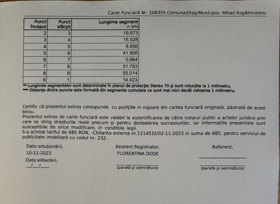 Teren intravilan de vanzare  in Mihail Kogalniceanu