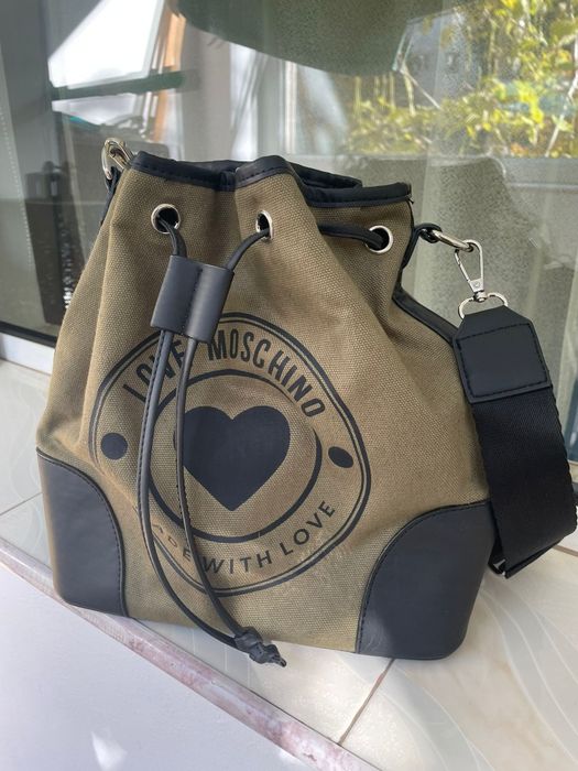 Rucsac verde din pânză