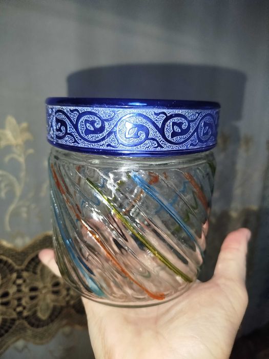 Банка, стекло, с крышкой