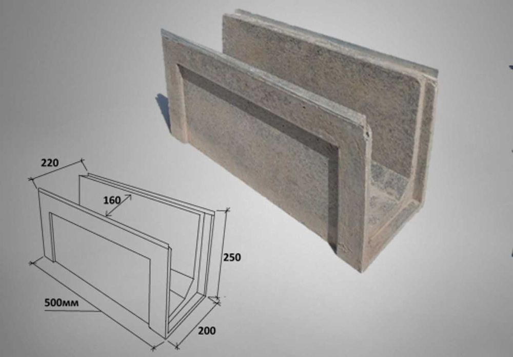 Лоток бетонный и полимерный Арык Лотки | Форма оплаты любая!