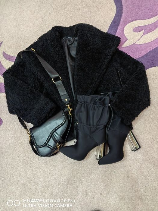 Къси якета с еко косъм