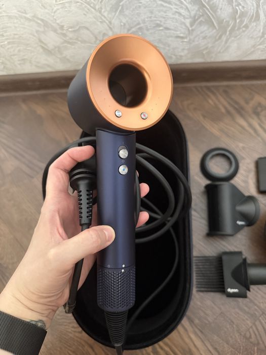 Dyson supersonic HD07 синий/медь с чехлом
