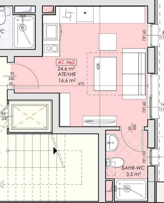Продава се Едностаен апартамент в Несебър - 33 кв.м за 639 €/кв.м - Снимка #2
