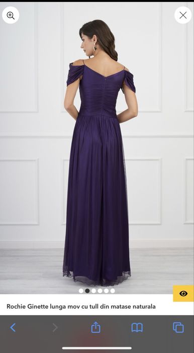 Rochie Ginette lunga din matase naturala