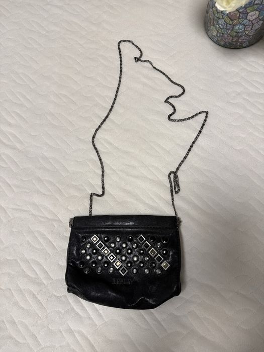 Оригинална чанта Replay с естествена кожа