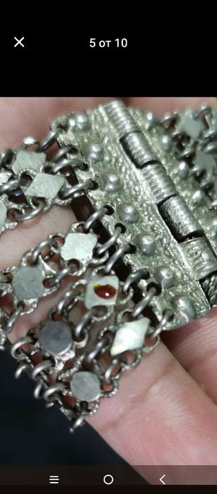 Стара Възражденска Сребърна гривна