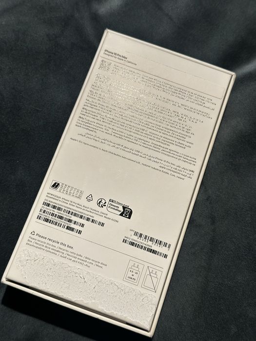 Iphone 16 Pro Max 256GB Black Titanium