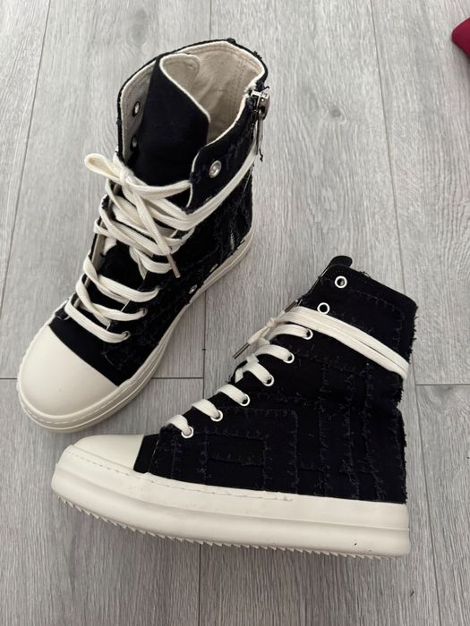 rick owens high slashed