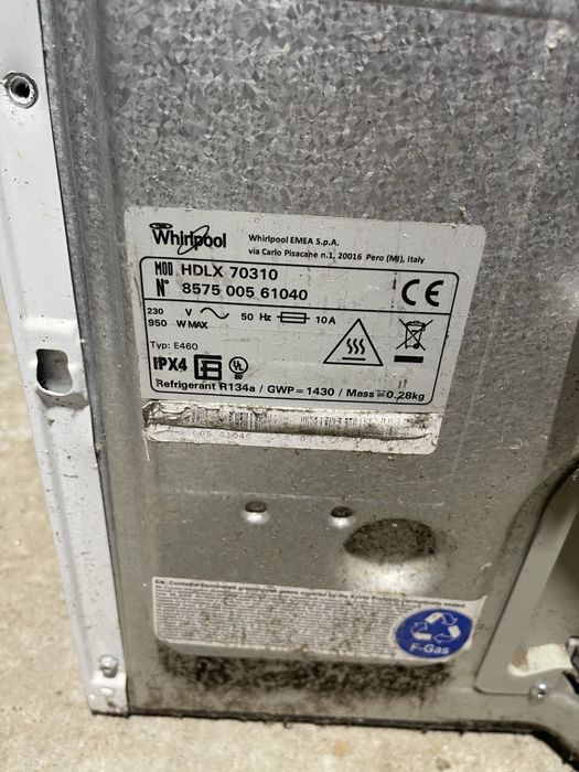 Uscător Whirlpool HDLX 70310 defect