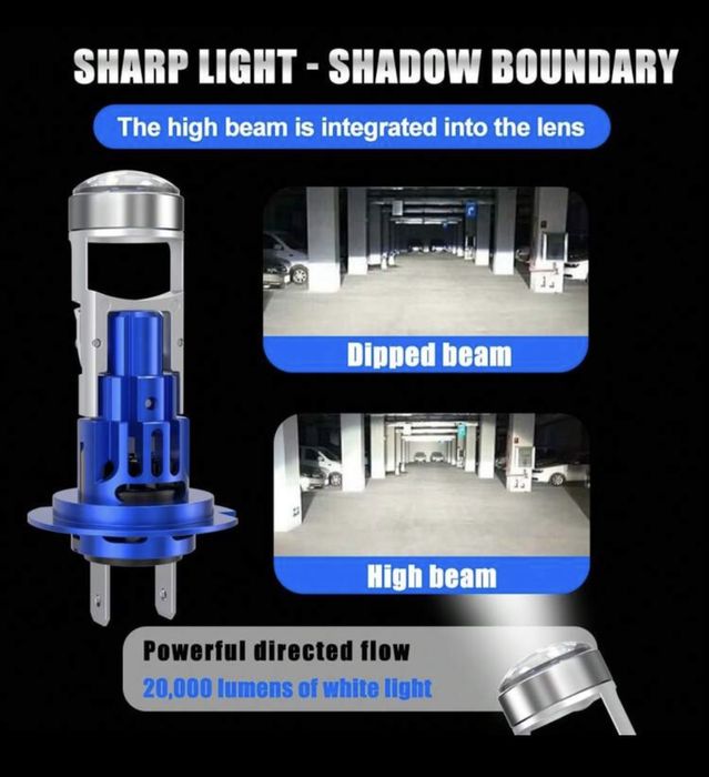 Bi Led H7 150% повече светлина!