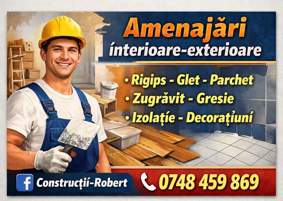 Glet ,Vopsit,regips,gresie