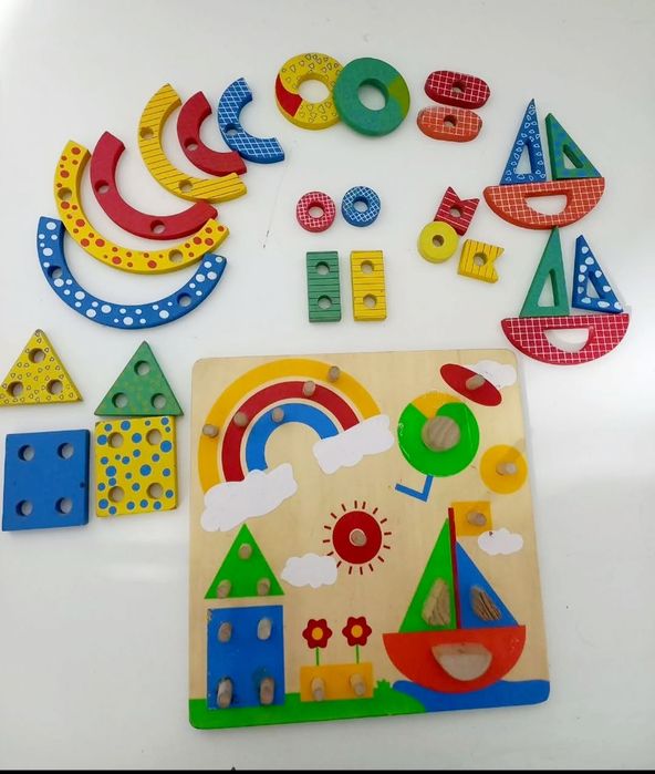 Деревянные набор с колышками 10000
