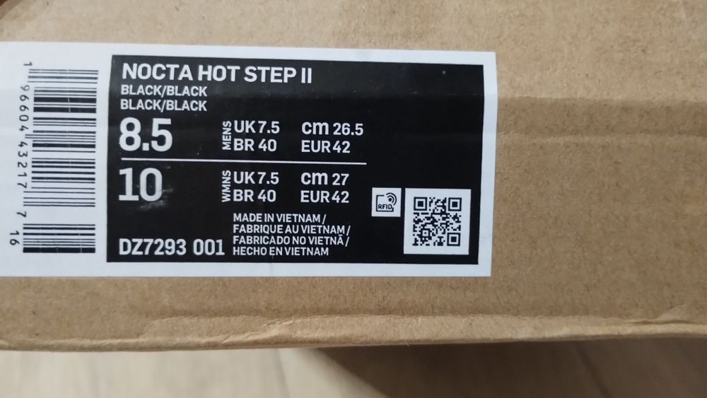 Nocta Hotsteps nike full black reflectivi! marimea 42