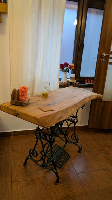 Masa Stejar Masiv. Margini Naturale. Livrare Imediată