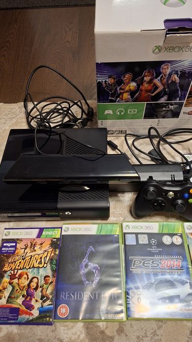 Xbox 360 , kinect, 1 joystick si 7 jocuri