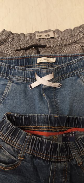 Pantaloni cu șnur/elastic pentru băieți,  7-8 ani