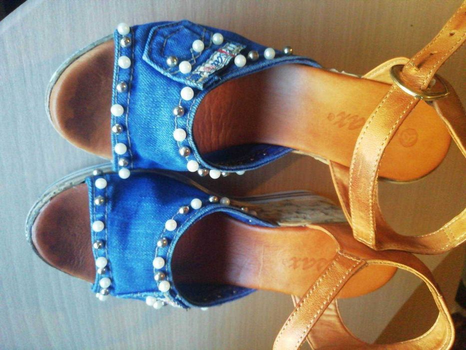 Дънкови дамски сандали