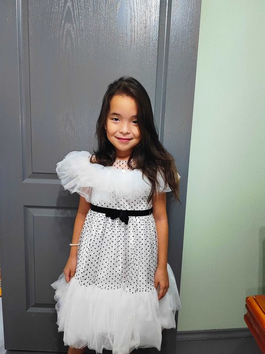 Детское белое платье