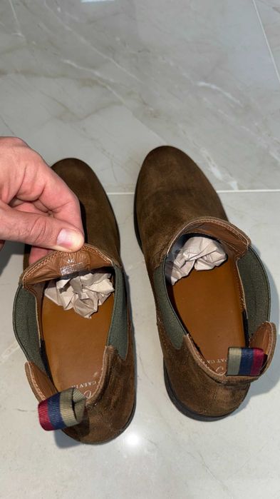 Велурени кафяви, мъжки Chelsea boots Pat Calvin - номер 44
