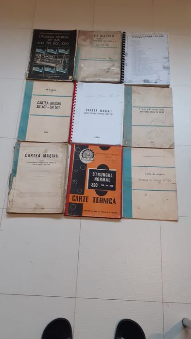 Vând carti tehnice masini-unelte