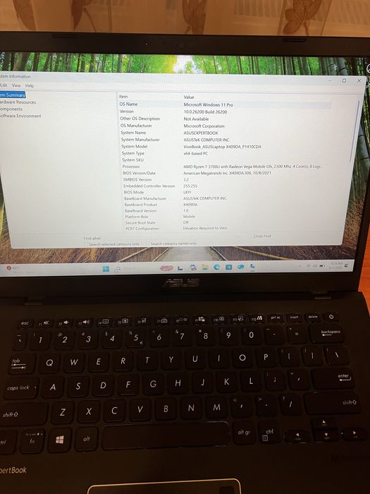 Laptop Asus Expertbook 401DA Ryzen 7 8GB Ram