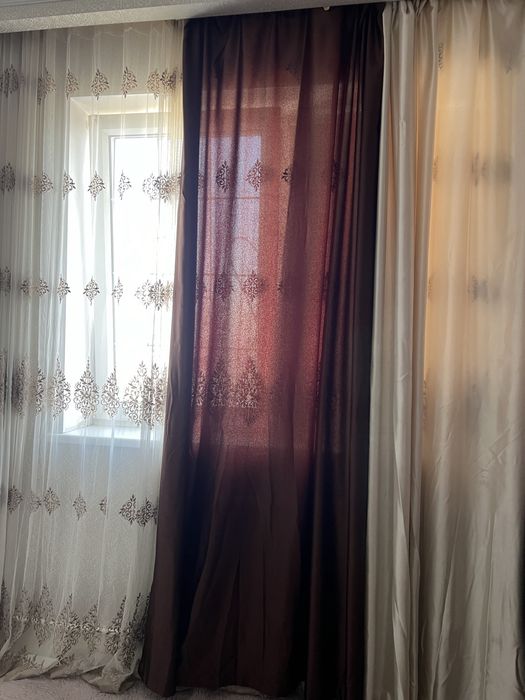 Продам шторы + тюли