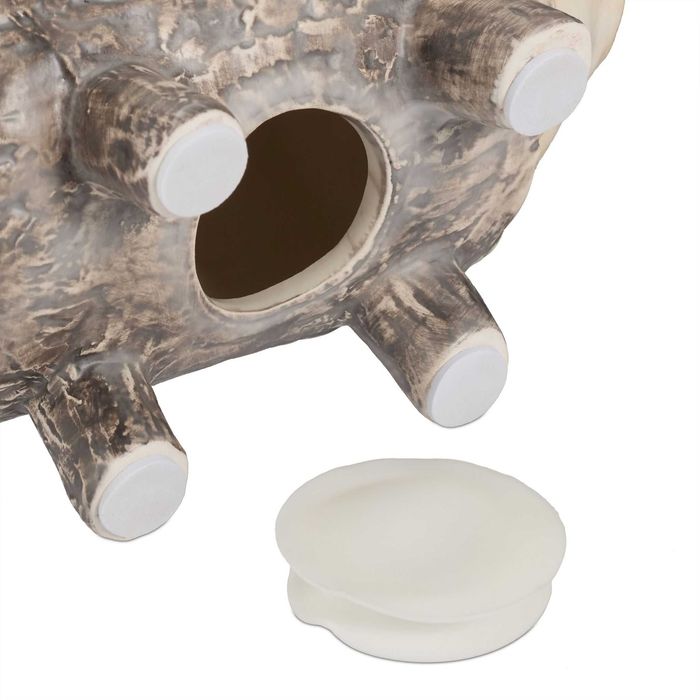 Pusculita Porcusor in Design Scoarta de Copac 13x16.5cm NOU & SIGILAT