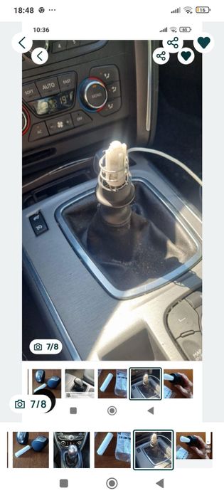 Nuca schimbătorului de viteze îmbrăcată în piele pt Renault Latitude/Laguna3/Koleos