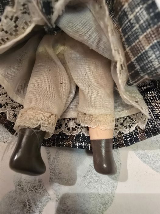 Păpușă de Colecție Mică, Cap Porțelan,Școlăriță/Fetiță de Ep