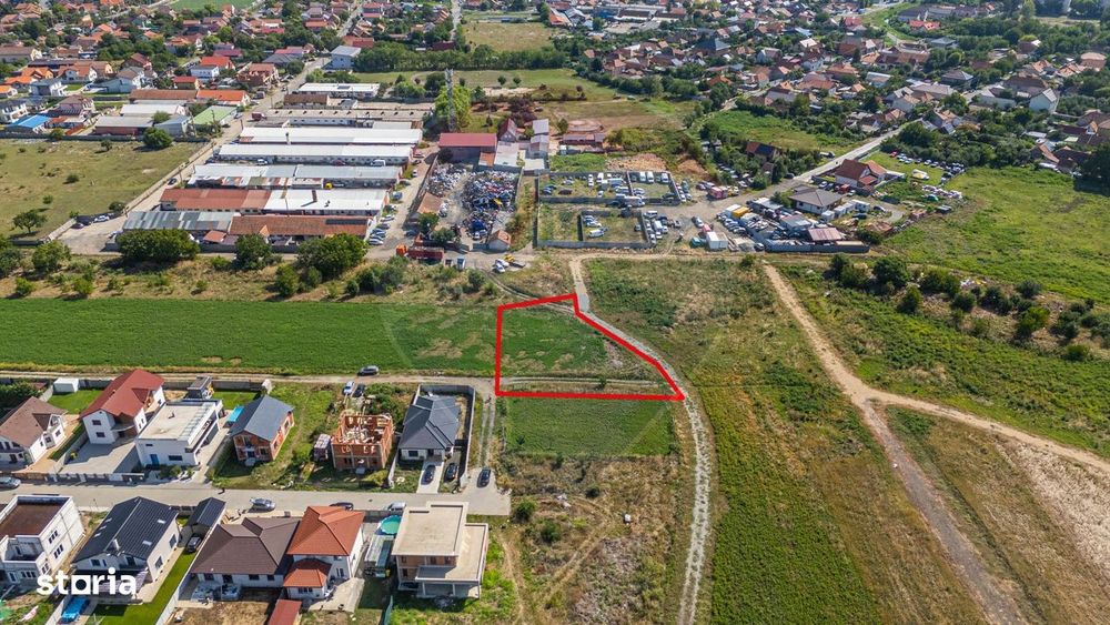 Teren 1237 mp cu PUZ aprobat de vanzare Bujac,Arad