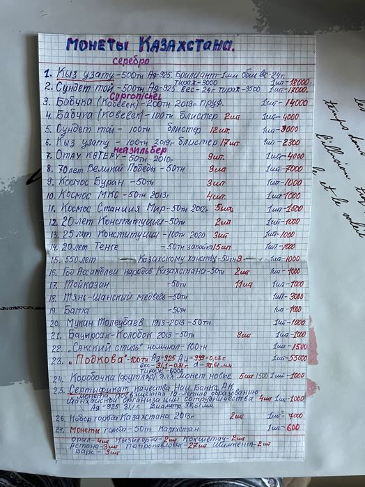 Продам монеты Казахстана