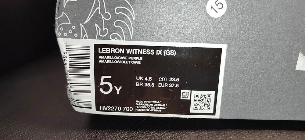 Nike Lebron Witness IX, номер 37,5
