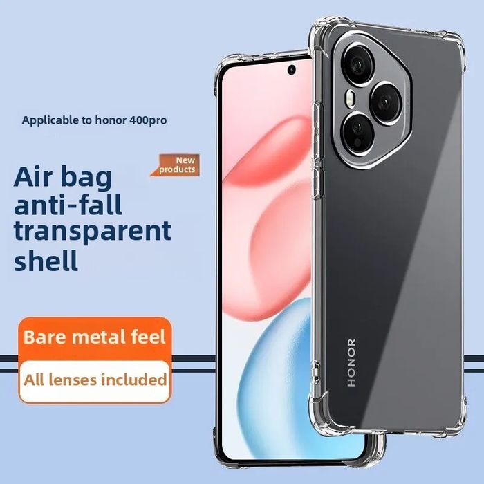 Honor 400 / Pro / Lite/Удароустойчив силиконов кейс с камера протектор