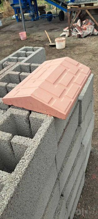 Фасадный Шлакоблок 20х40. В наличии есть. На заказ цветные сможем
