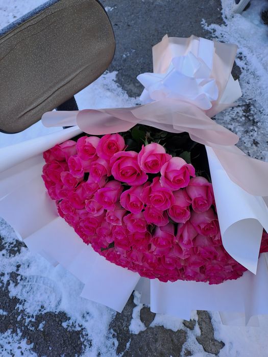 51роза микс букет