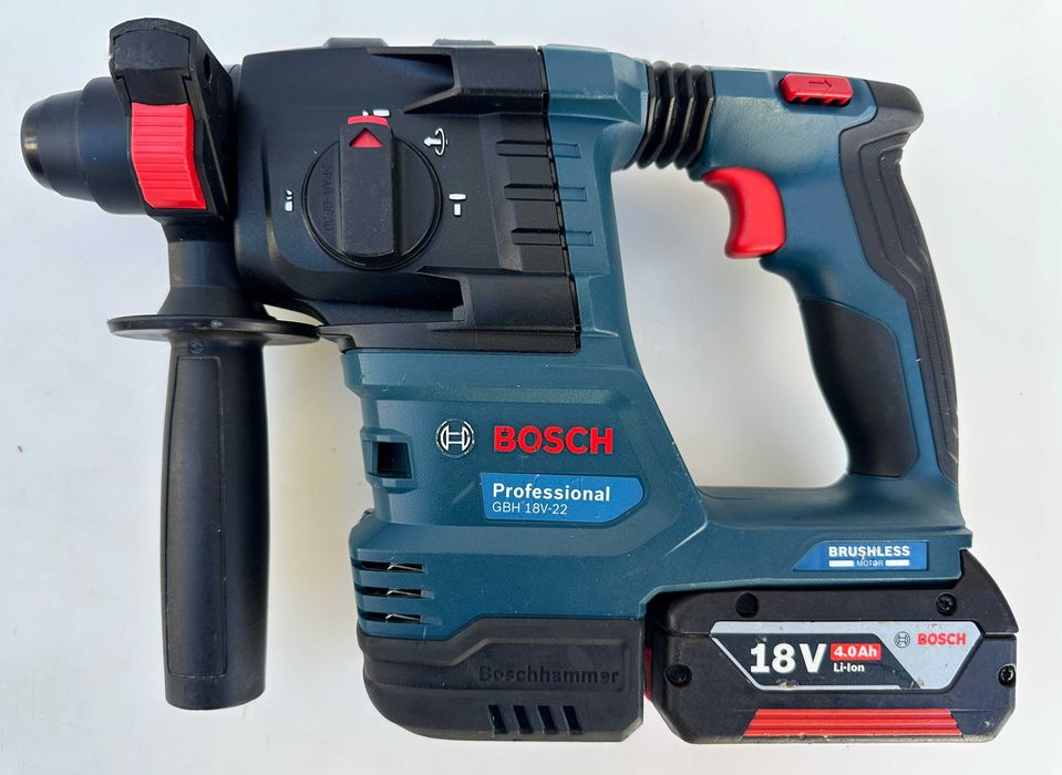 BOSCH GBH 18V-22 -Безчетков акумулаторен перфоратор 18V 4.0Ah като нов
