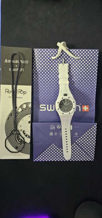 Ceas AP x Swatch Ocho Negro