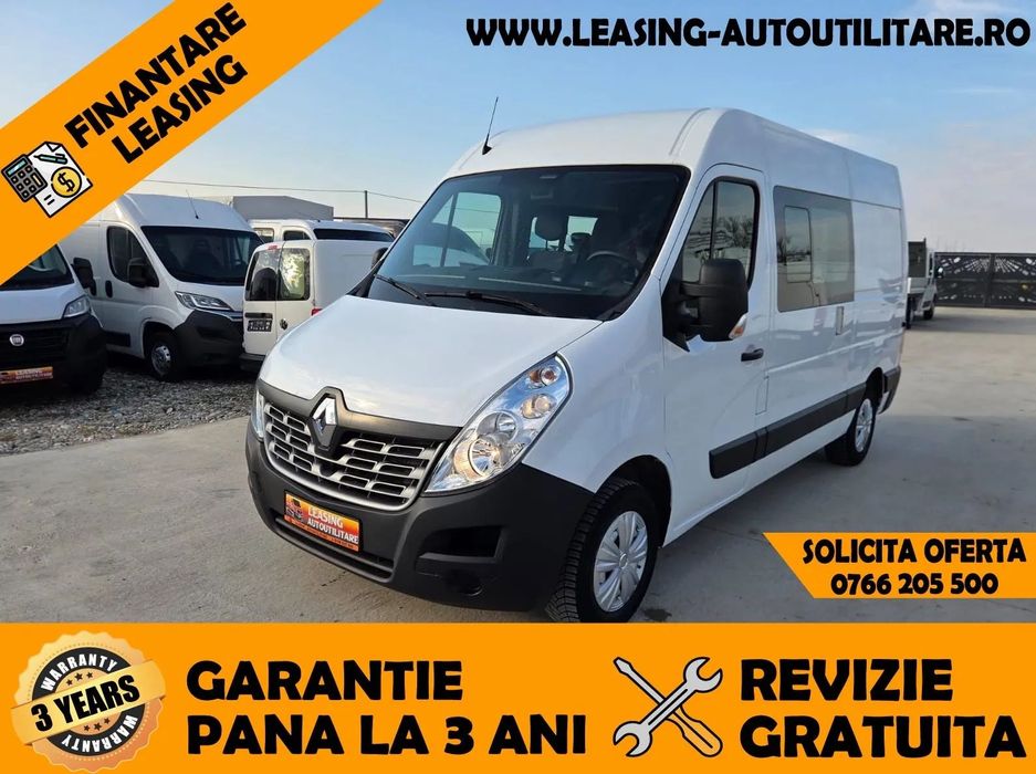 Renault Master Doka 6Locuri+Duba L=2.20m An2019/ 115300km/Leasing/Garantie pana la 3 ani fara limita Km
