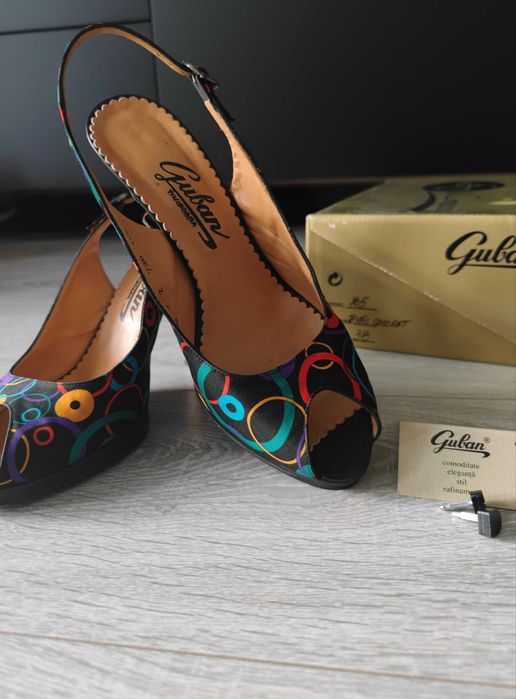 Sandale Guban (piele + textil)