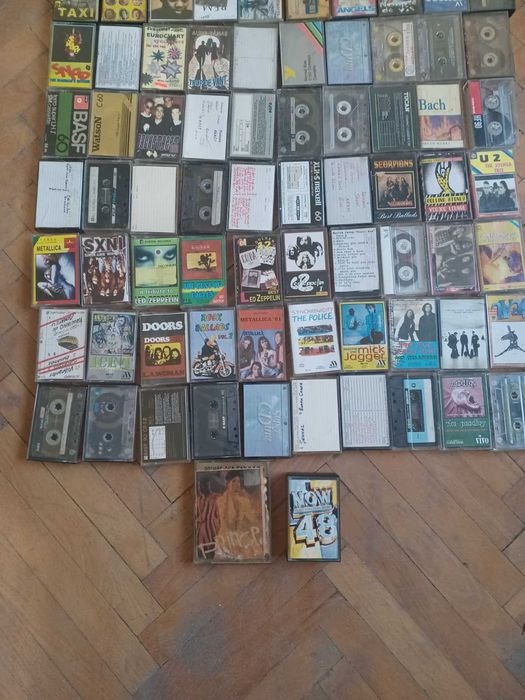 Lot casete audio 100 casete povesti, disco, rock .3,50 lei buc .