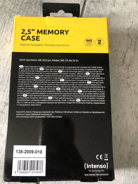 HDD portabil 2 tb Intenso