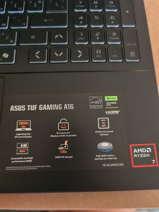 Asus TUF Gaming A16 2025 (Ryzen 7 RTX5060 8Gb)