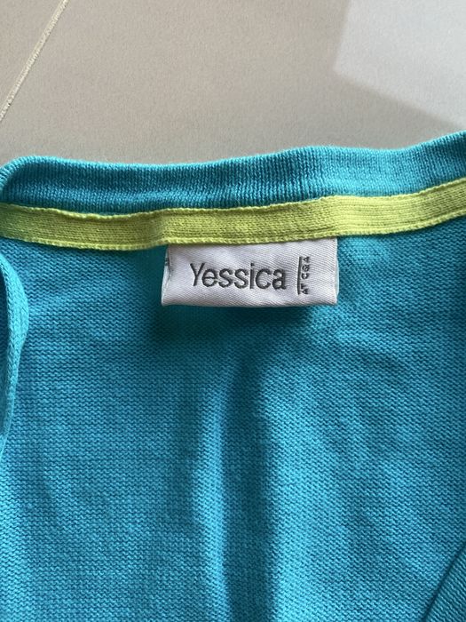 Pantaloni Karol ,purtati o singura data de culoare albastru cu alb mar