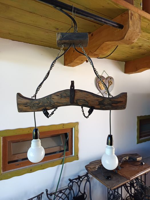 Lampa , lustra din jug boi/vite