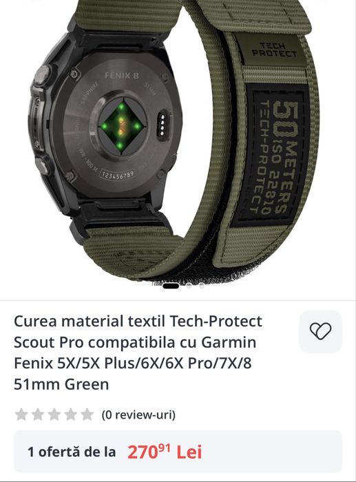 Curea ceas smartwach textila compatibila Garmin