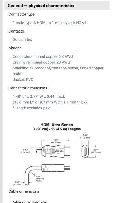 Cablu HDMI Extron Ultra/12 - 4K Premium High Speed HDMI