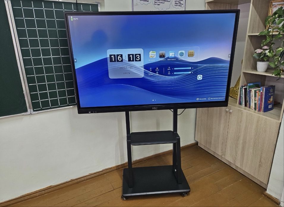 Интерактивный Панель 86, 75, 65, 4K Android 14 8/128гб Доставка бонус