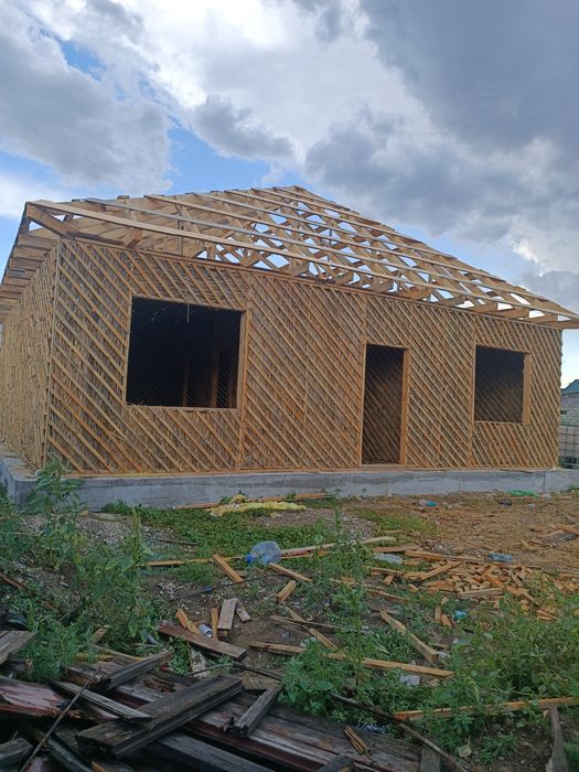 Камышово-каркасный дом