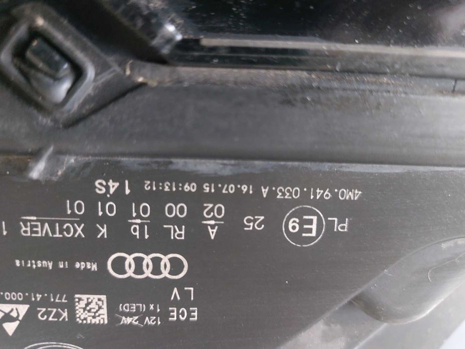 Ляв оборудван фар за Audi Q7 4M 2015-2019 с номер 4M0.941.033.A