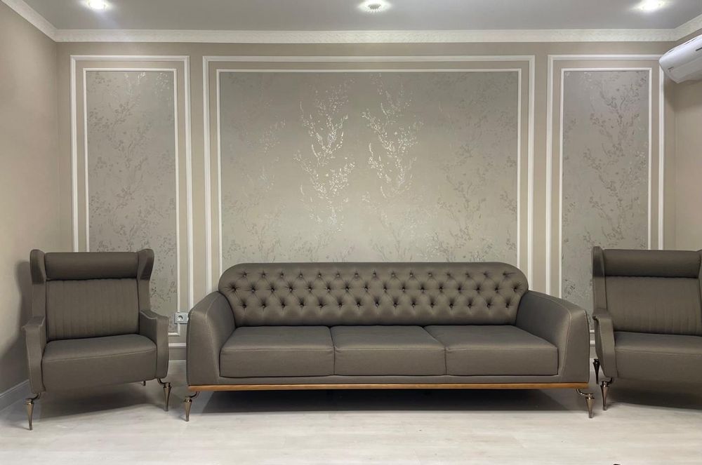 Поклейка обоев.  Подготовка стен под обои, покраску.Галтели.